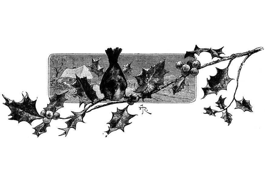 Coloring page christmas decor