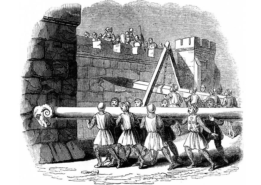 storming a castle Coloring page storming a castle