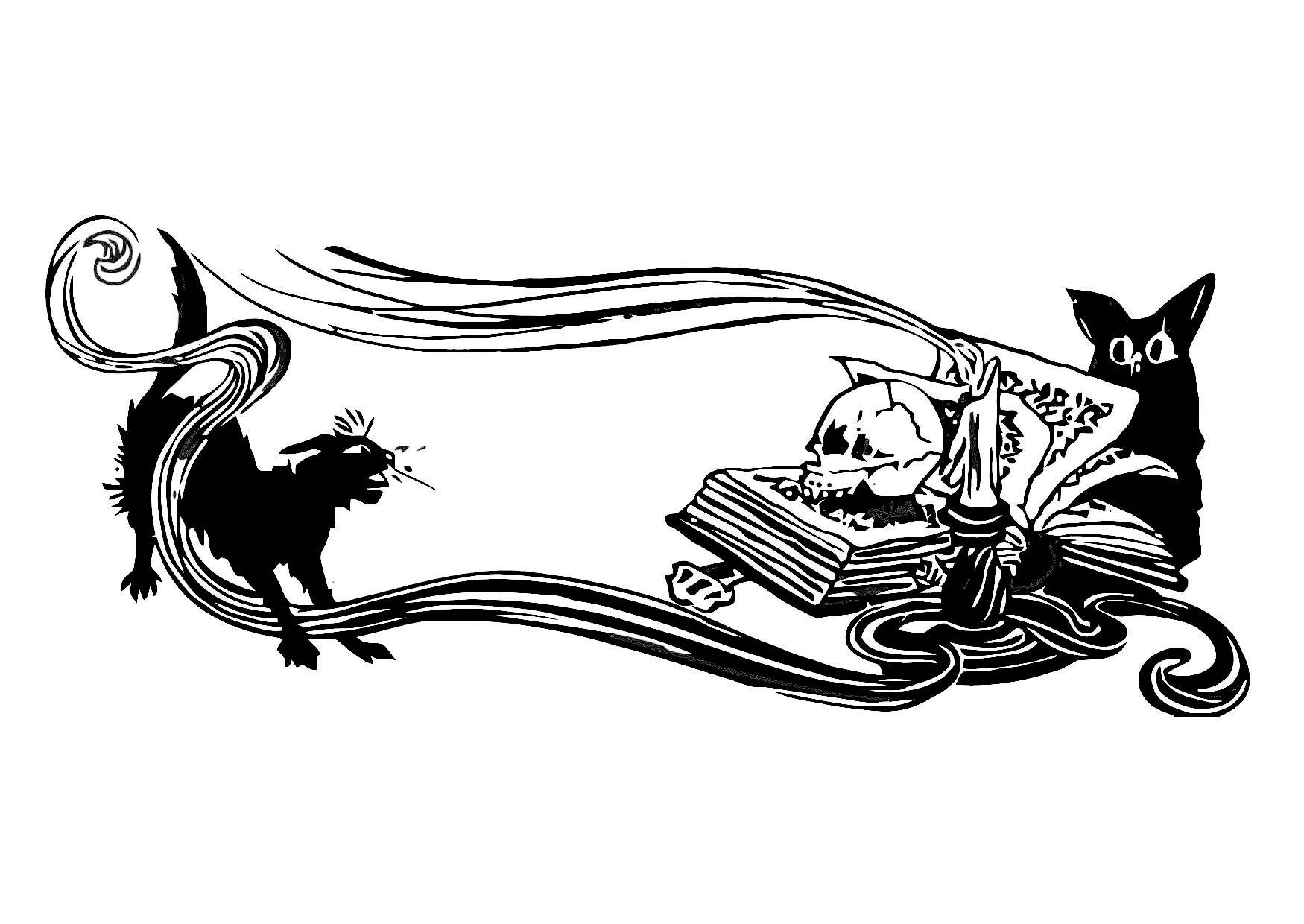 creepy scene Coloring page creepy scene