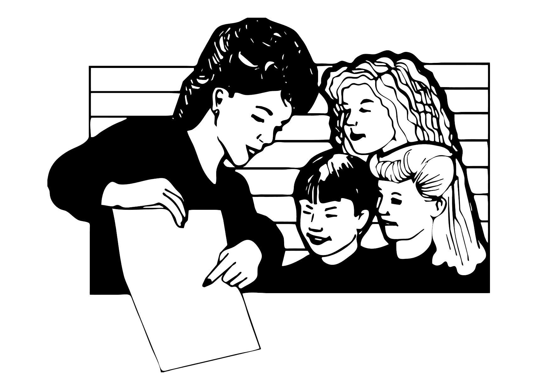 teacher Coloring page teacher