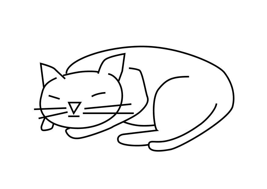 cat Coloring page cat