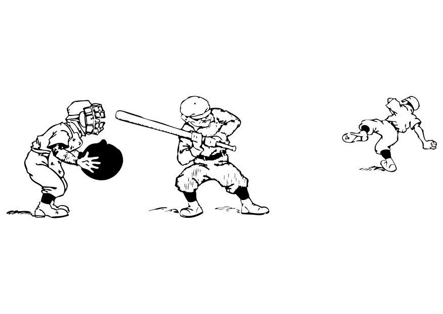 baseball Coloring page baseball