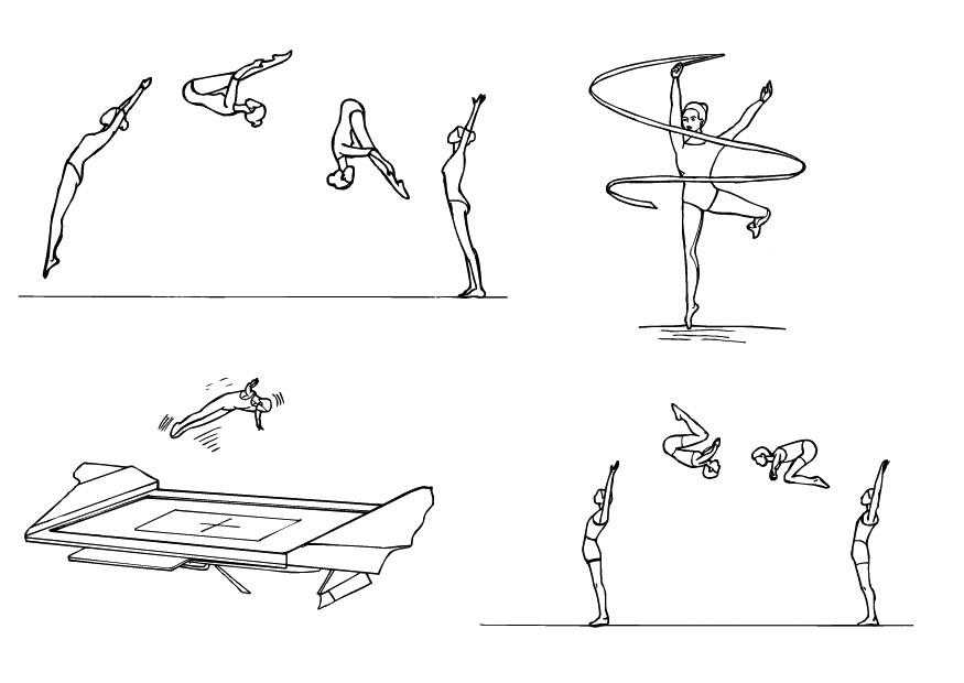 gymnastics Coloring page gymnastics