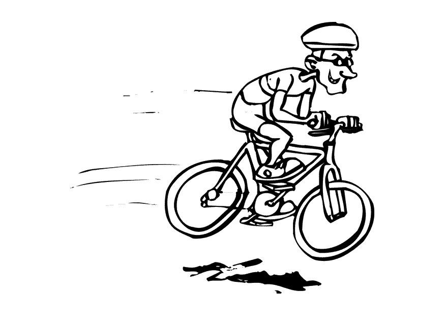cycling Coloring page cycling