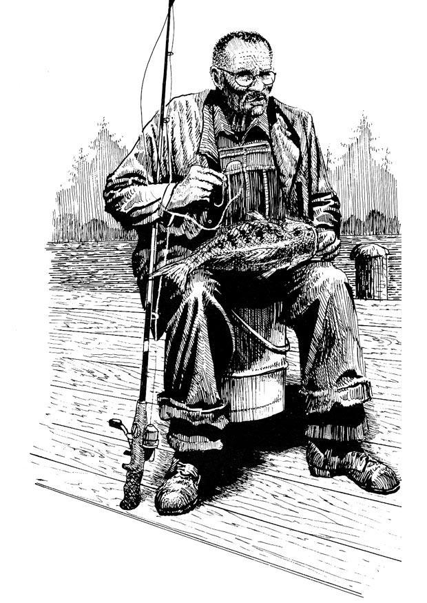 fisherman Coloring page fisherman