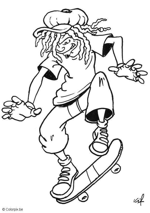 skating Coloring page skating