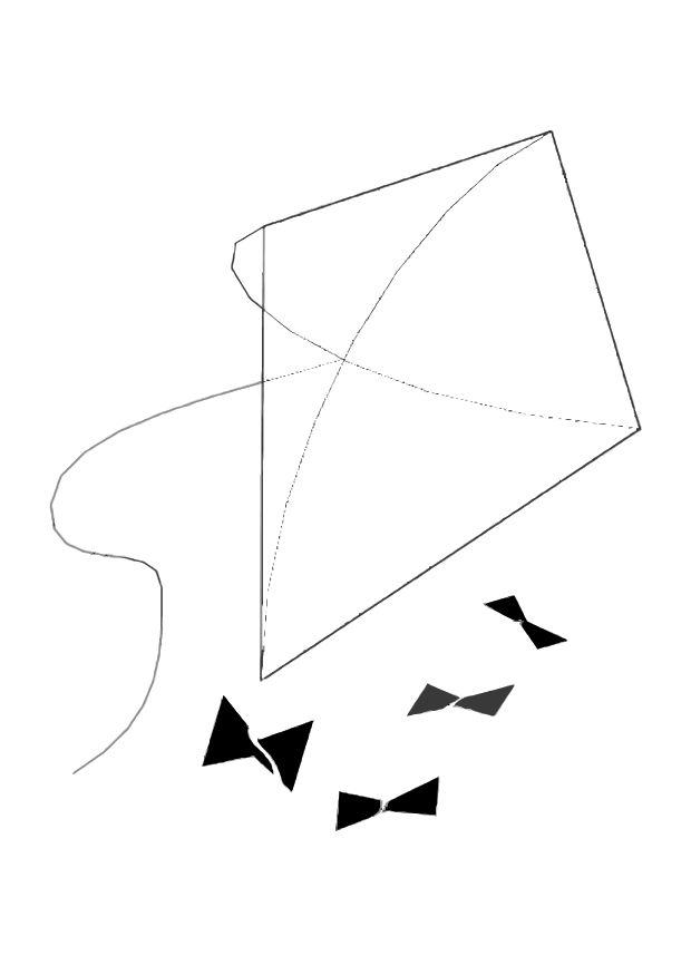 kite Coloring page kite