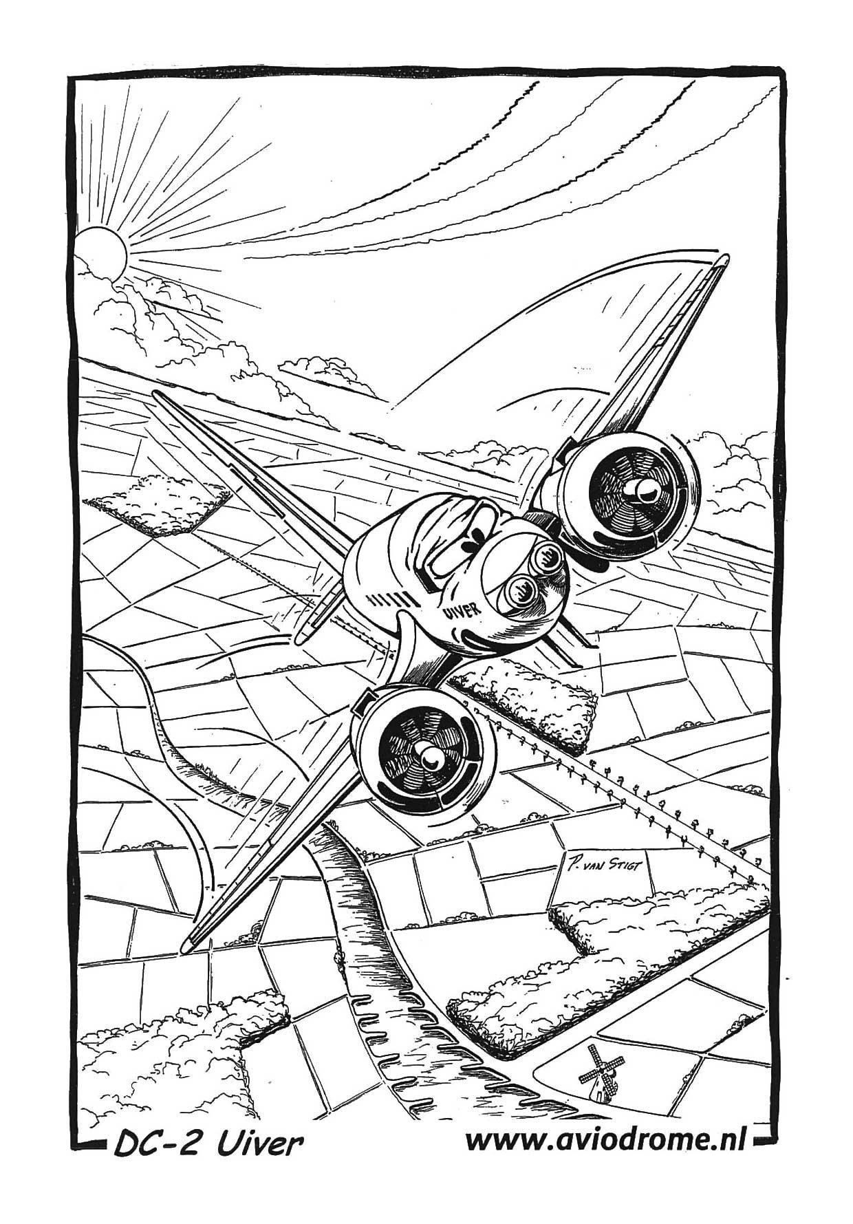 Coloring page uiver