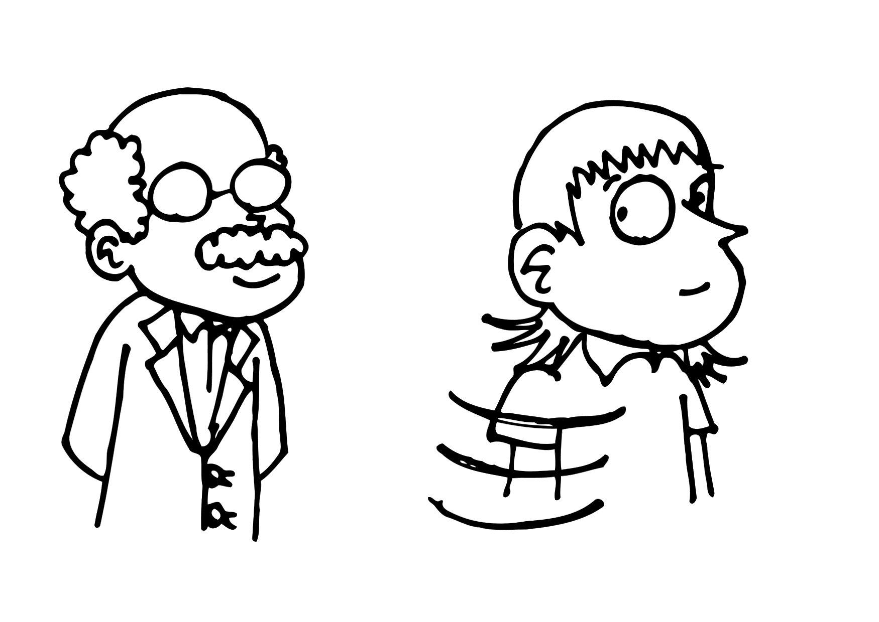 turn around Coloring page turn around