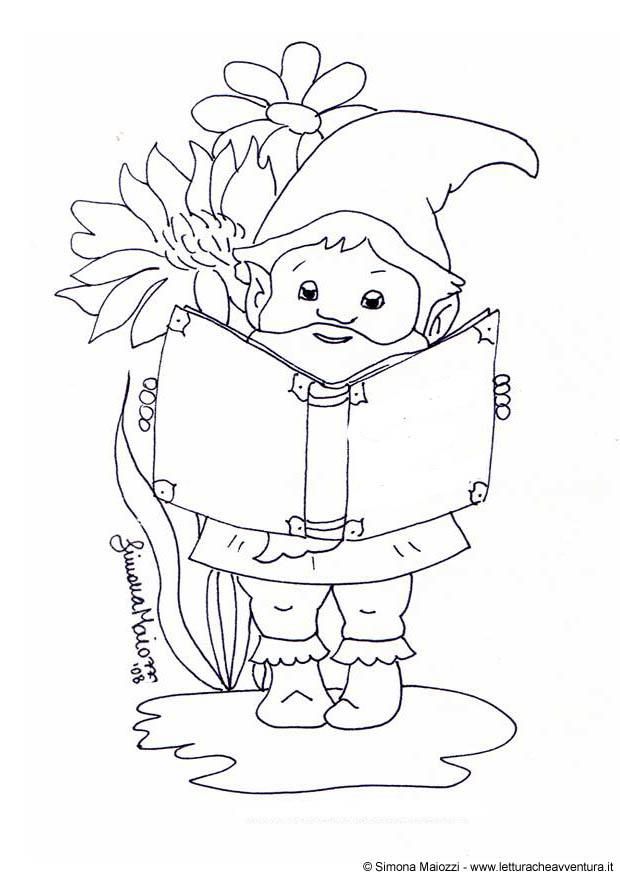 gnome Coloring page gnome