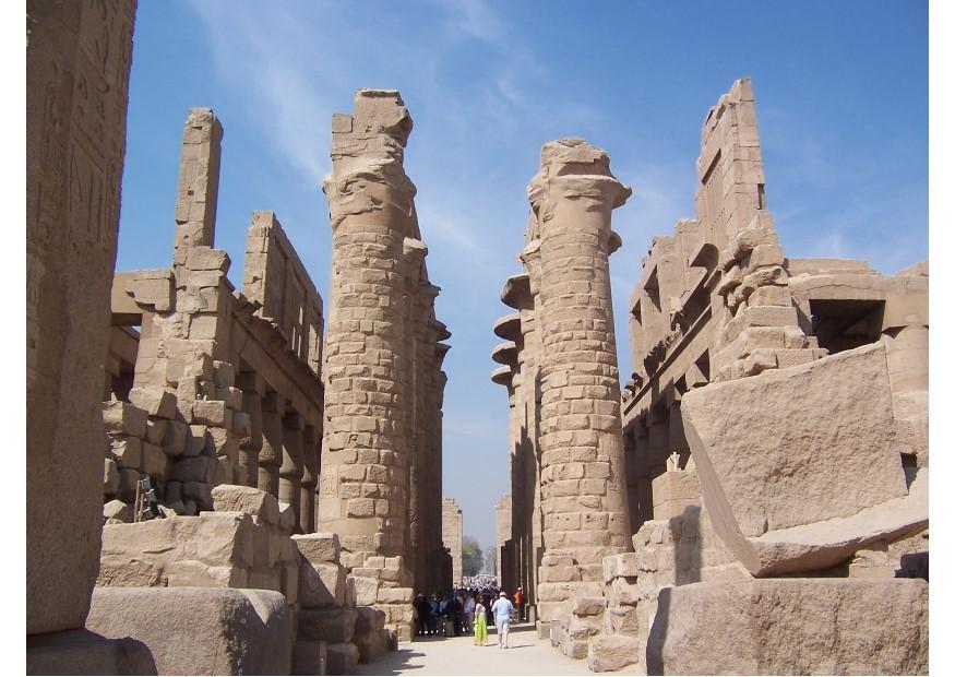 the temple complex of karnak in thebes (modern luxor), Photo the temple complex of karnak in thebes (modern luxor),
