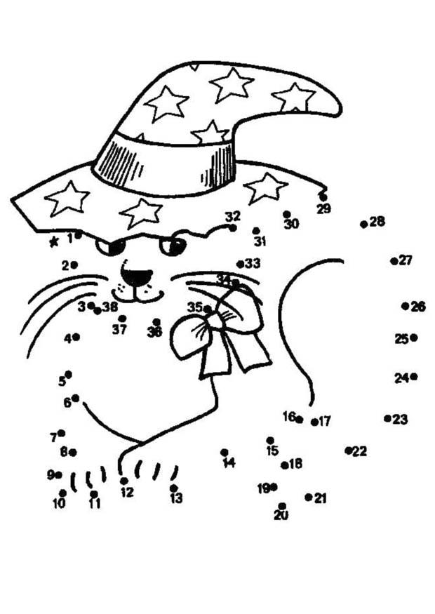 halloween cat Coloring page halloween cat