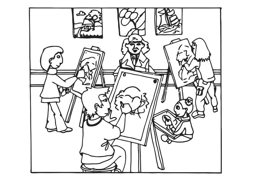 drawing lesson Coloring page drawing lesson
