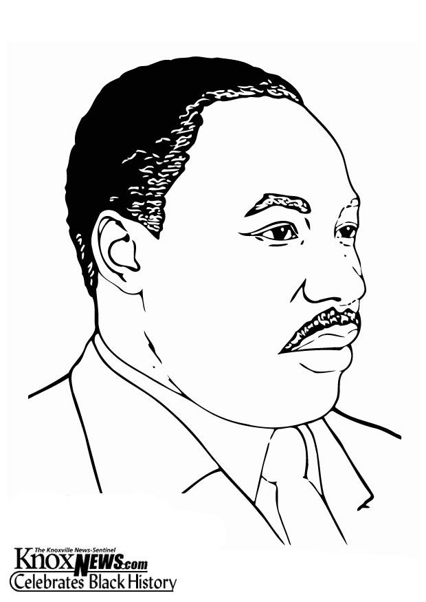 martin luther king, jr Coloring page martin luther king, jr