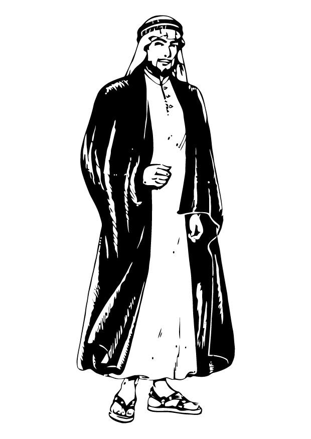 arab Coloring page arab