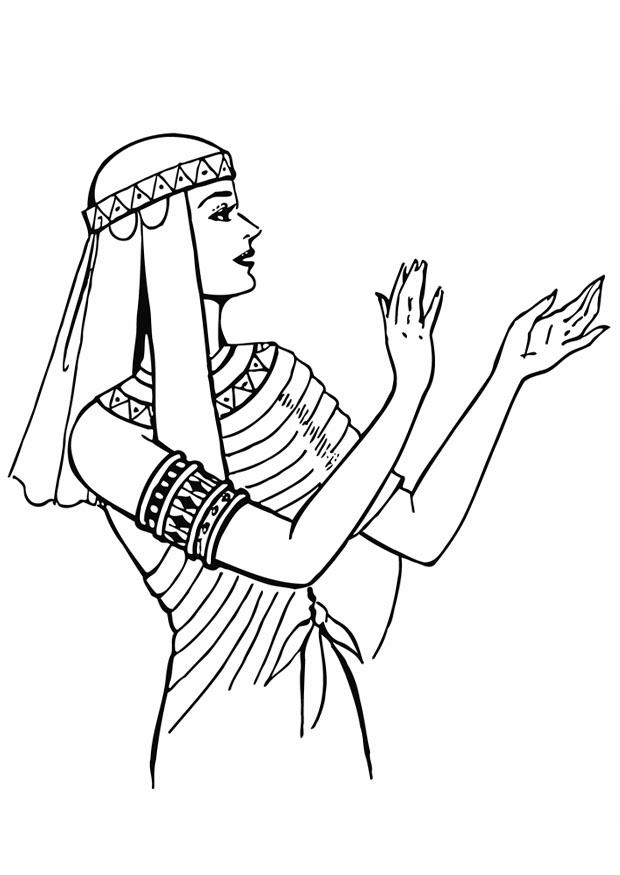 Coloring page woman