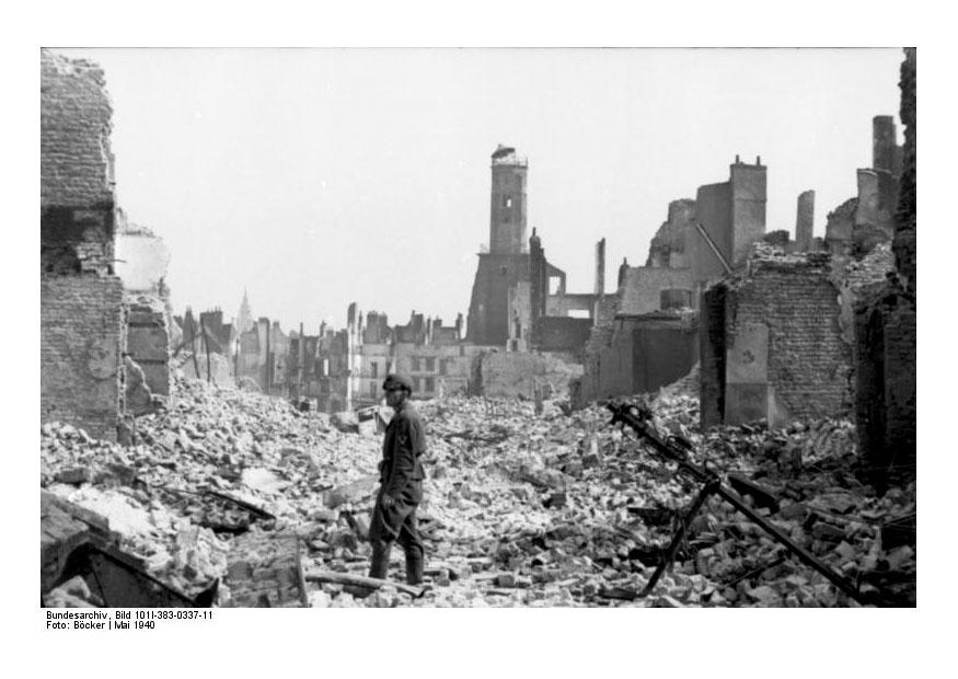 Photo ruines of calais - france
