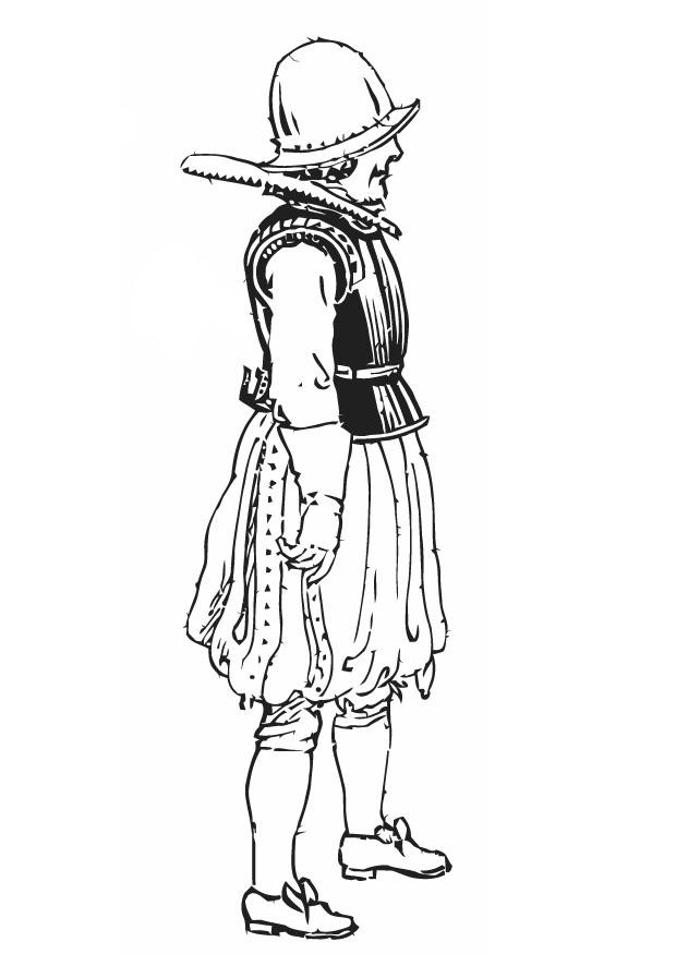 soldier with corselette Coloring page soldier with corselette