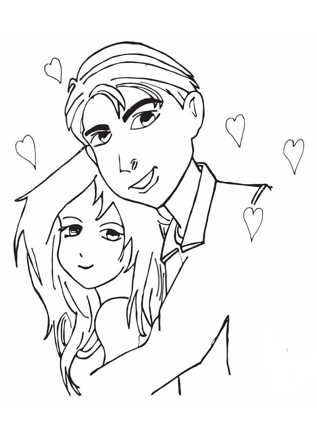 in love Coloring page in love