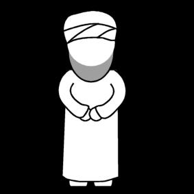 muslim Coloring page muslim