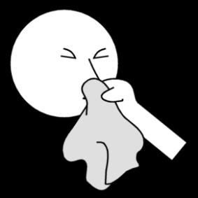 to blow your nose Coloring page to blow your nose