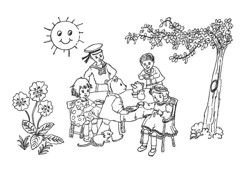 summer Coloring page summer