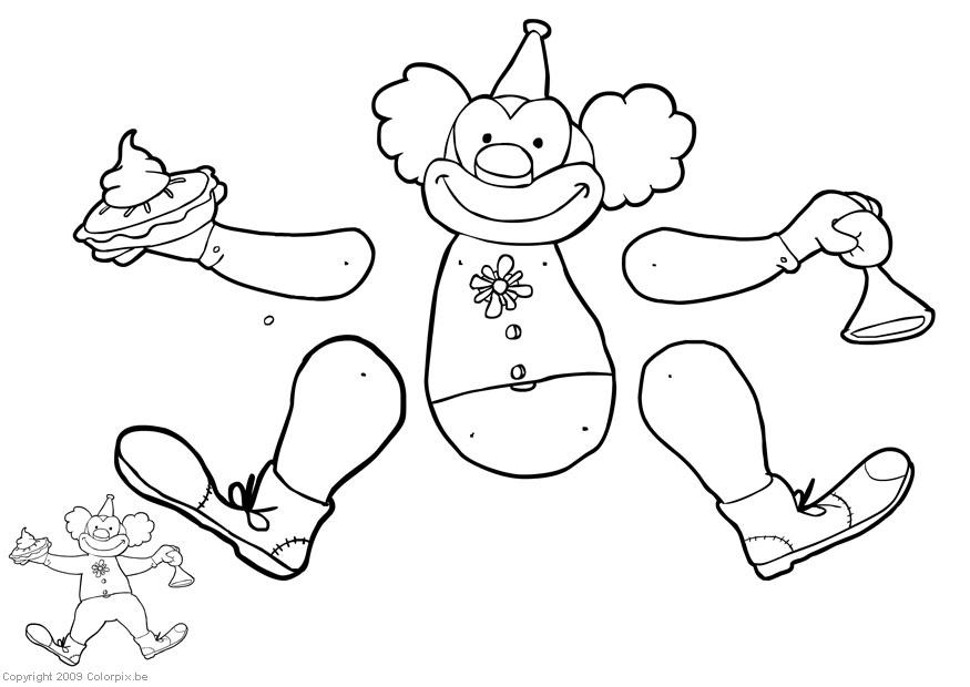 clown - jumping jack Craft clown - jumping jack