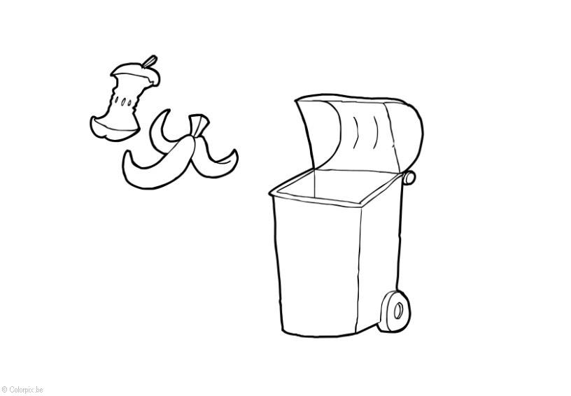organic waste Coloring page organic waste