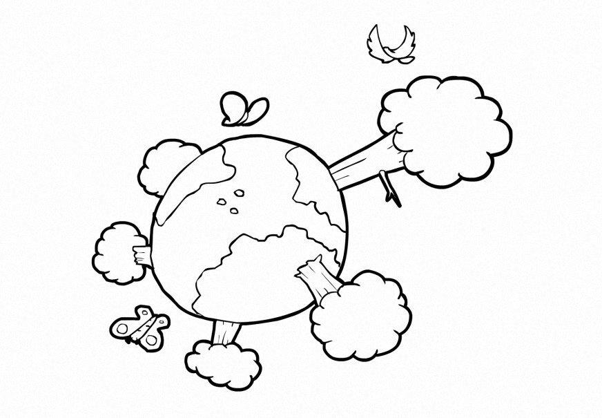 nature - climate - the earth Coloring page nature - climate - the earth