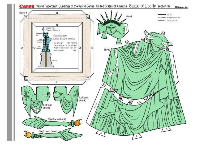 statue of liberty 3 Craft statue of liberty 3