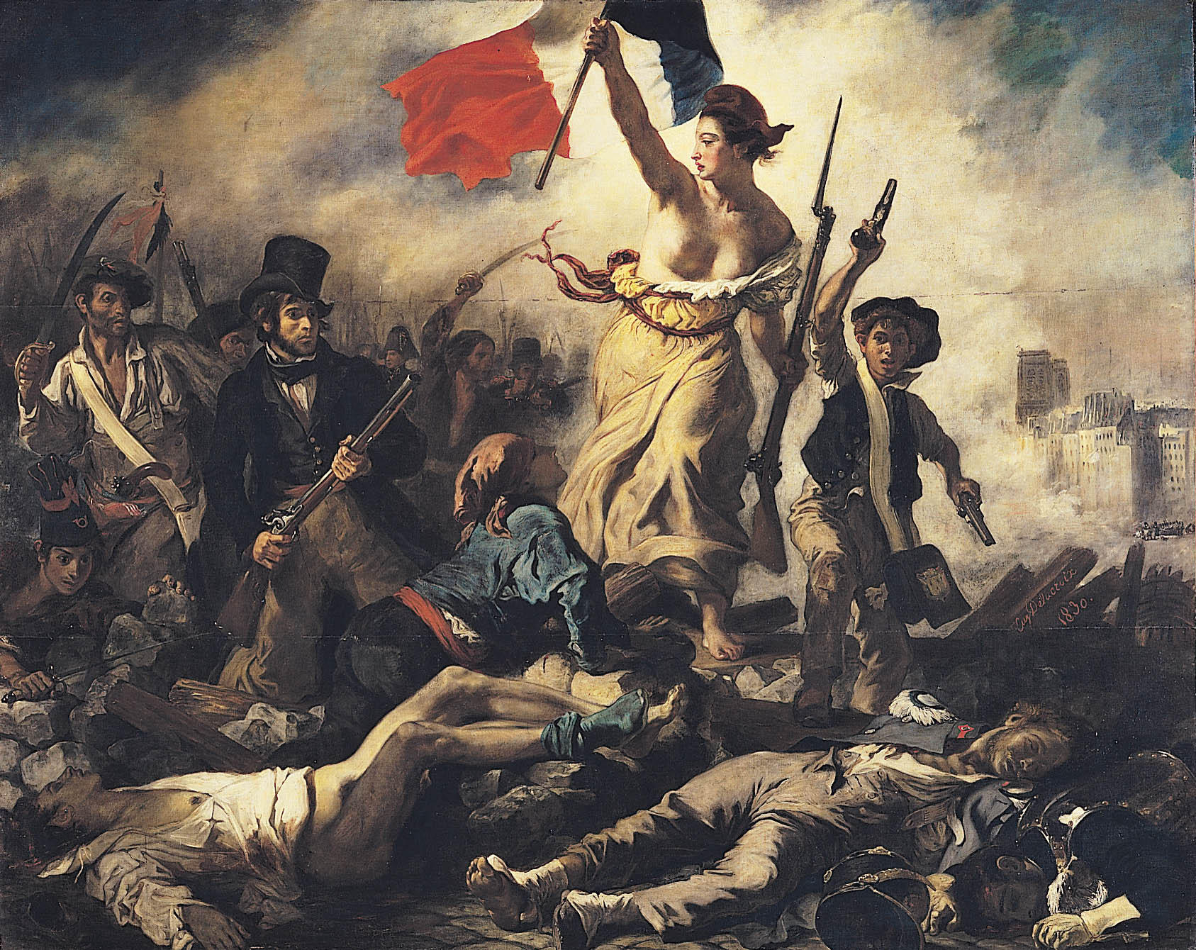 eugene delacroix - liberty leading the people -french revolution Image eugene delacroix - liberty leading the people -french revolution