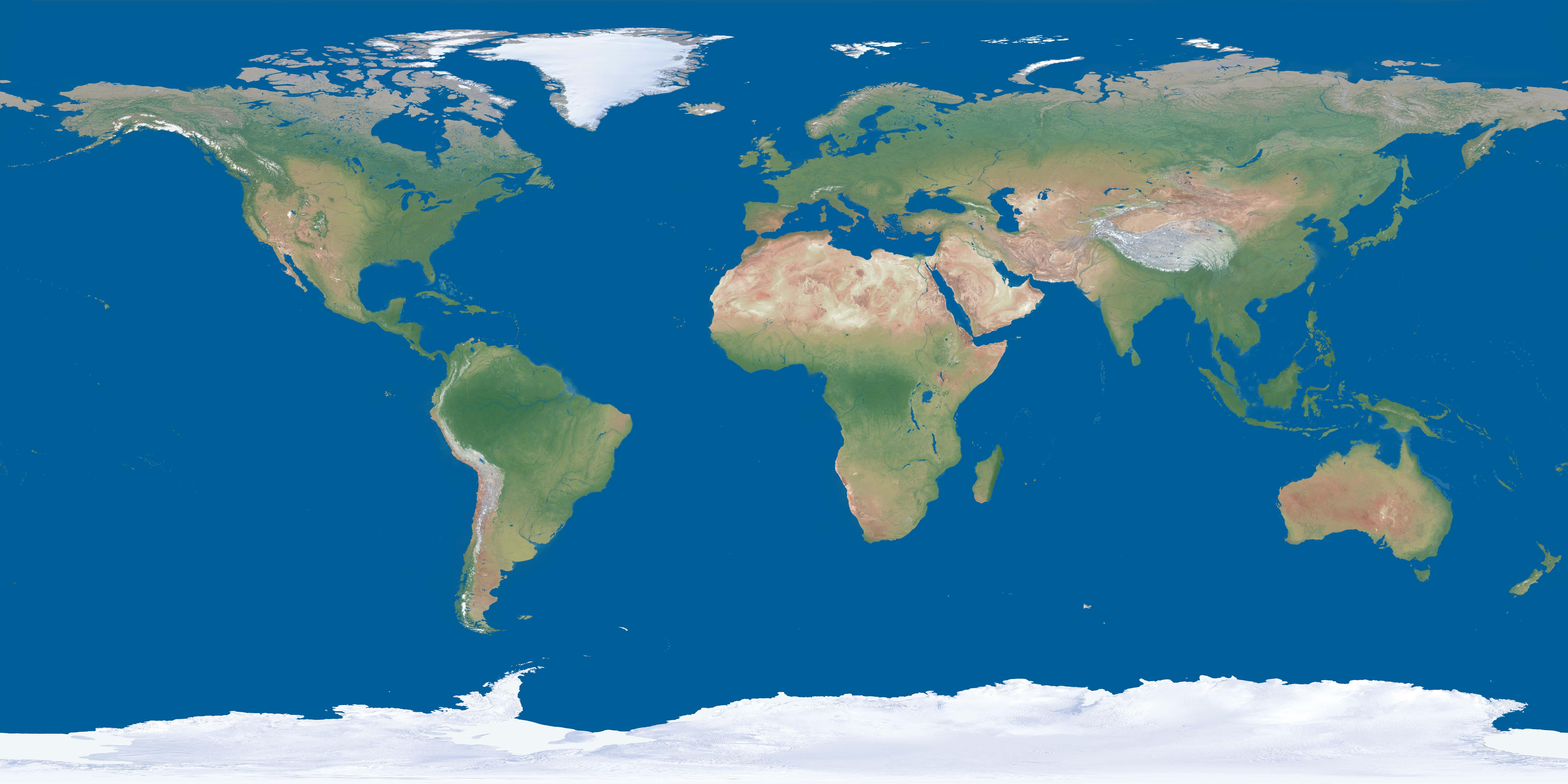 earth without clouds, polar ice in shadow Photo earth without clouds, polar ice in shadow