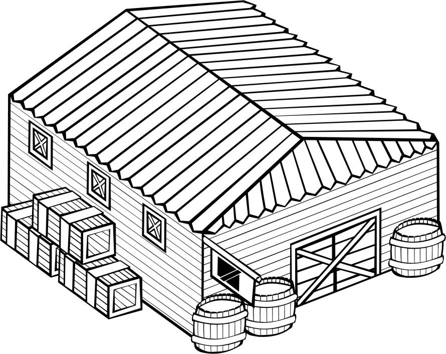 warehouse Coloring page warehouse