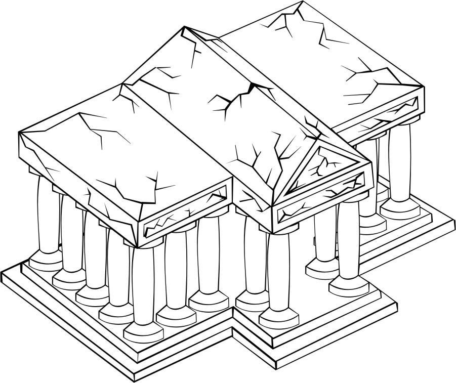 temple Coloring page temple