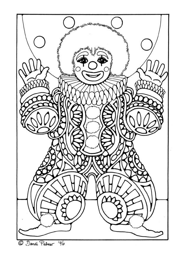 clown Coloring page clown
