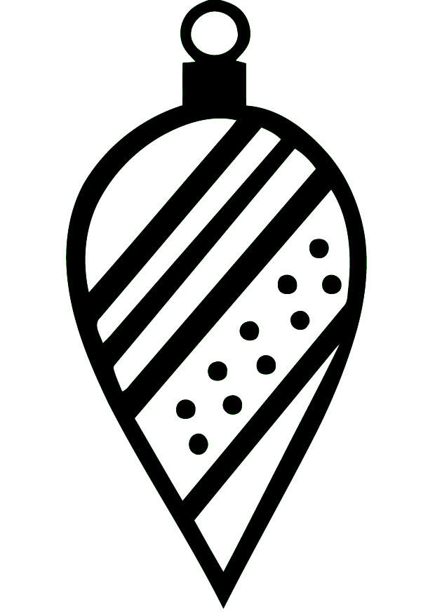 christmas bauble Coloring page christmas bauble