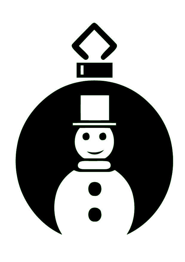 christmas bauble Coloring page christmas bauble