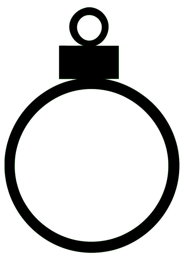 Coloring page christmas bauble