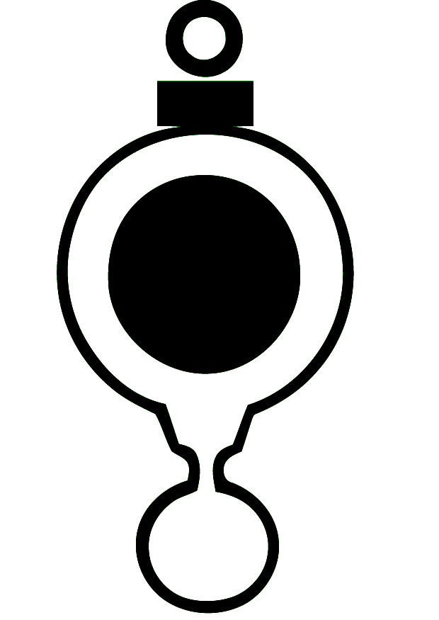 Coloring page christmas bauble