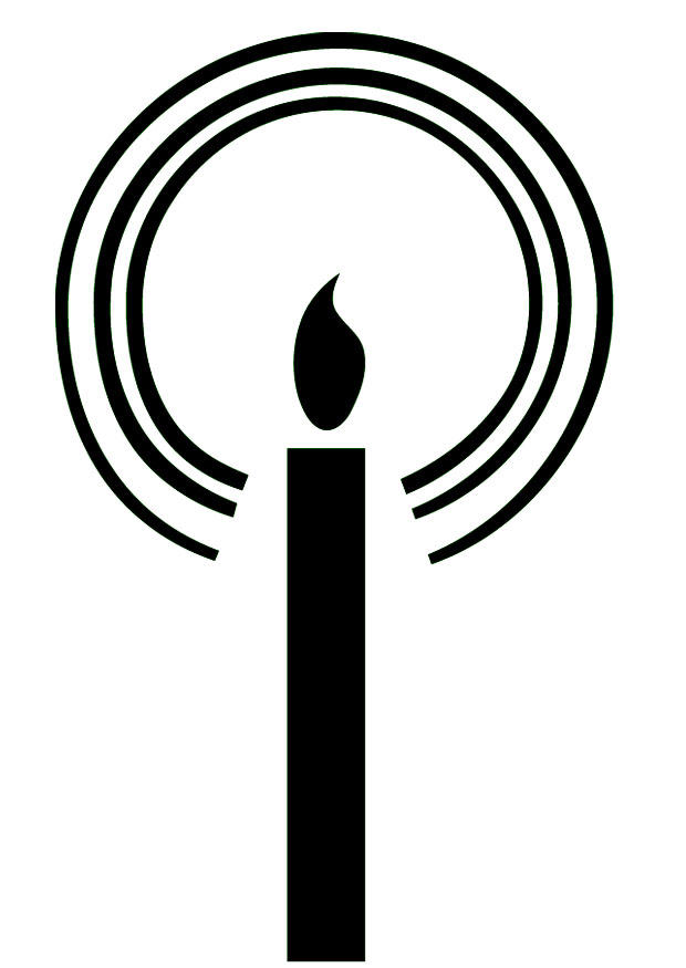 candle Coloring page candle