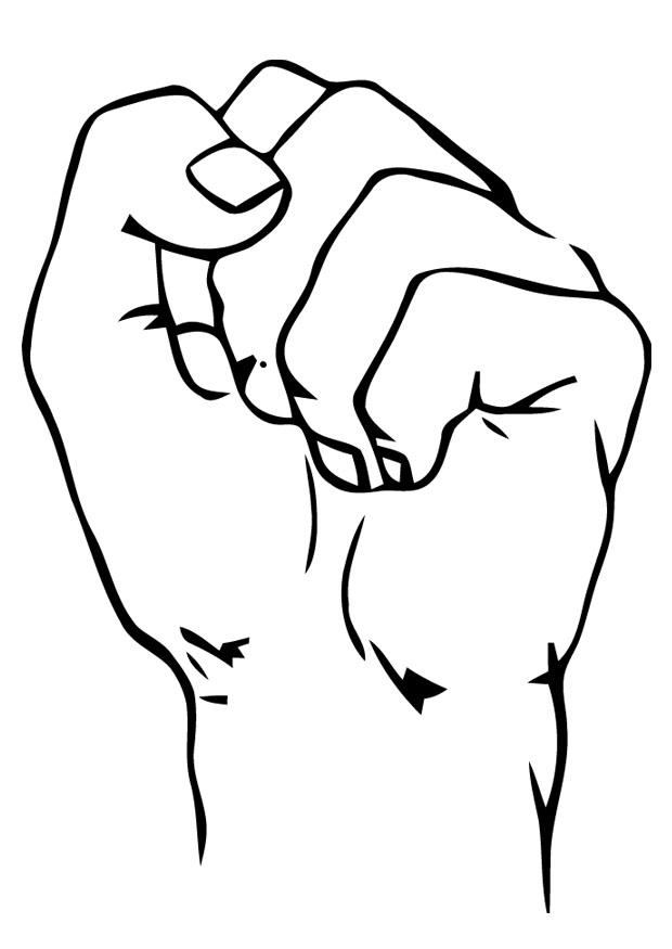 fist Coloring page fist