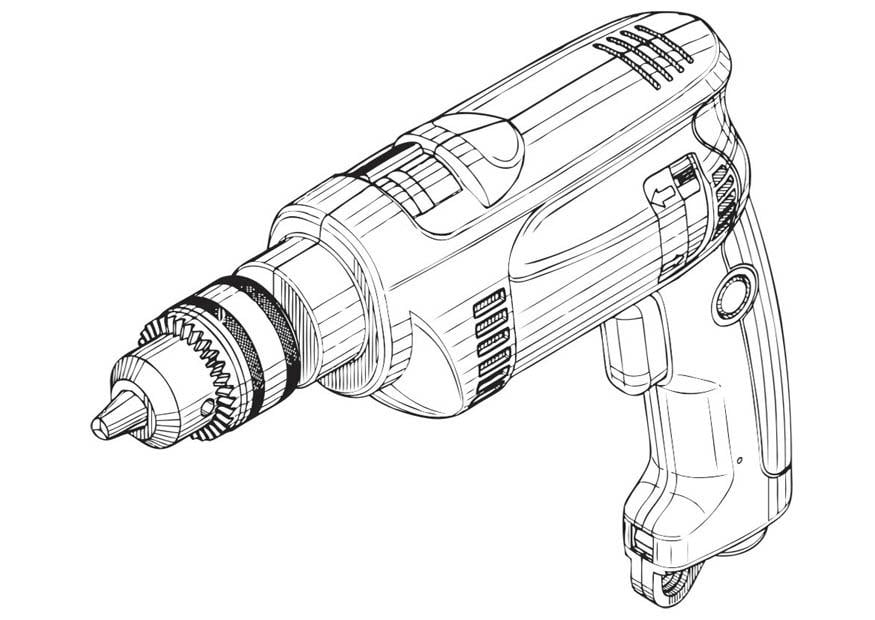 Coloring page drill