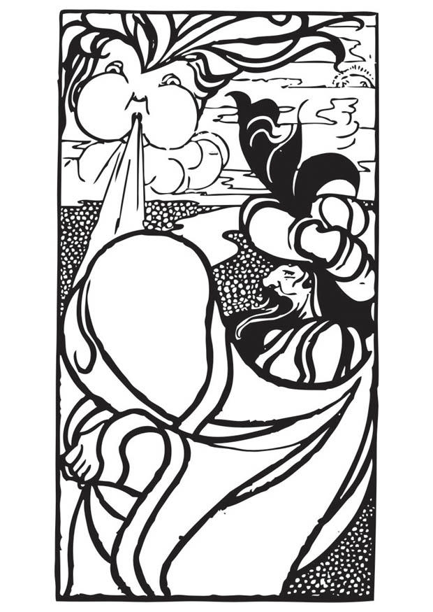 wind Coloring page wind