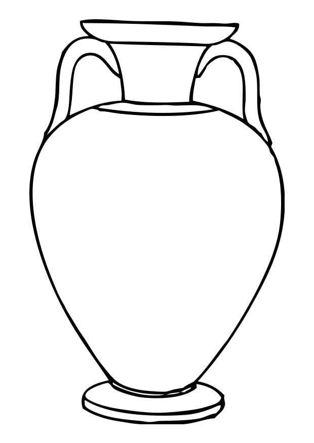 Coloring page amphora