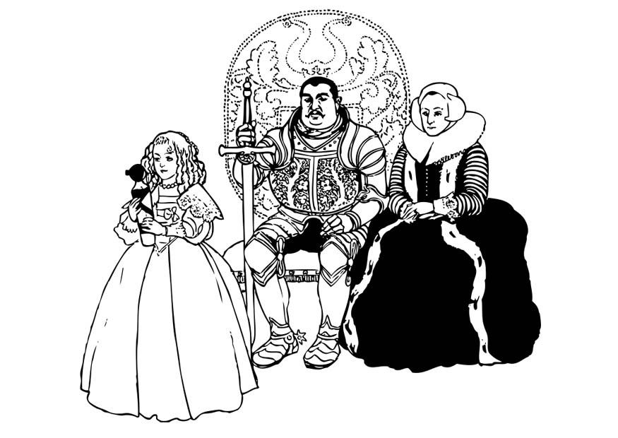knight and family Coloring page knight and family