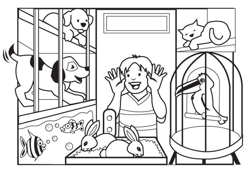 petshop Coloring page petshop