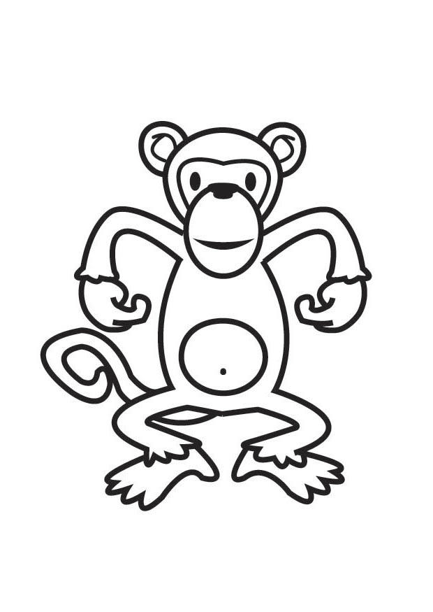 monkey Coloring page monkey