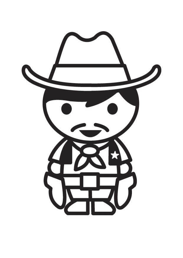 cowboy Coloring page cowboy