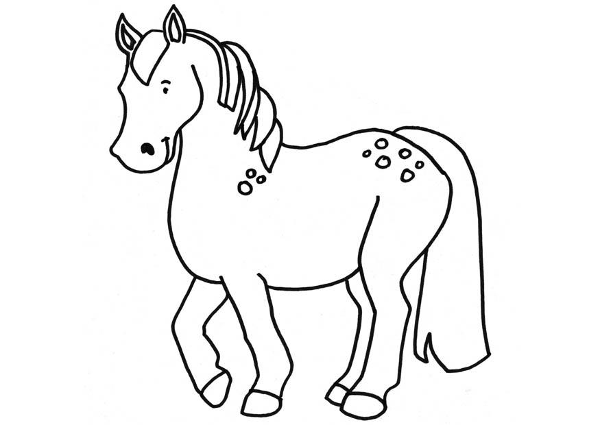Coloring page horse
