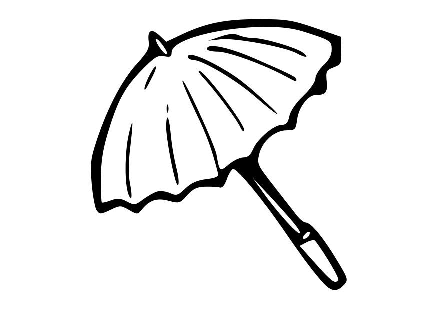 parasol Coloring page parasol
